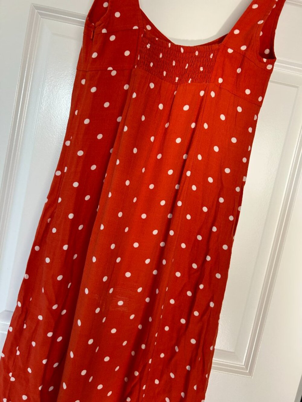 ANTHROPOLOGIE MAEVE polka dot button front midi dress 2 - Picture 5 of 6